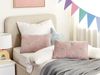 Kissen 2er Set Tiermuster ARALES Baumwolle 30 x 50 cm Pastellrosa Bild 2