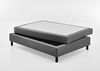 Atlantic Home Collection Happy Boxbett ohne Kopfteil, Bonellfederkern-Matratze, Härtegrad H2, Stoff, Grau, 120x200 Bild 4
