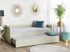 Tagesbett LIBOURNE 80 x 200 cm Stoff Beige Bild 2