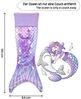 Corimori Deckenschlafsack Meerjungfrau flauschige Kuschel-Decke, Schlafsack (Packung), Einheitsgröße, Mermaid, Meerjungfrauenflosse für Erwachsene, Damen Bild 4