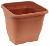 greemotion Pflanzkübel Pia Terrakotta - Blumentopf 23x23 cm - 7L Blumenkübel eckig - Übertopf UV-beständiger Kunststoff - Pflanztopf frostsicher - Pflanzgefäß mit Bodenlöchern - Pflanzen-Zubehör Bild 2