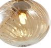 Qazqa Pendelleuchte Jia, ohne Leuchtmittel, Warmweiß, QAZQA Hängeleuchte, g9, gold, Stahl, Art Deco Bild 3