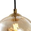 Qazqa Pendelleuchte Jia, ohne Leuchtmittel, Warmweiß, QAZQA Hängeleuchte, g9, gold, Stahl, Art Deco Bild 5