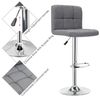 IntimaTe WM Heart 2er-Set Barhocker, Barstuhl mit Lehne und robustem Standfuß, Höhenverstellbar Tresenhocker, Moderner Drehhocker für Küchen und Bars, dick gepolsterte Sitzkissen (Grau) Bild 5