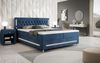 Boxspringbett Vito mit RGB, USB und Stauraum 180x200 Blau H2 Bild 2