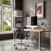 hjh OFFICE Profi Bürostuhl DYNAFIT II Netz ergonomischer Drehstuhl mit Flexibler Lordosenstütze, Schwarz, 652284 Bild 2