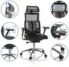 hjh OFFICE Profi Bürostuhl DYNAFIT II Netz ergonomischer Drehstuhl mit Flexibler Lordosenstütze, Schwarz, 652284 Bild 5