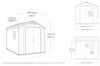 Keter Gerätehaus Factor 66 Beige 404246 Bild 3