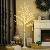HOMCOM LED Baum 150 cm Lichterbaum, mit 120 Warmweiß 3 Helligkeitsstufen LED, Dimmfunktion, LED wechselbar, Warmweiß, für Party, Geburtstag, Hochzeit IP44 weiß Bild 2