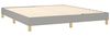 vidaXL Boxspringbett mit Matratze Hellgrau 160x200 cm Stoff 3140465 Bild 4