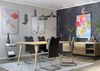 4er Set Schwingstuhl Flora - Kunstleder Schwarz - verchromtes Metallgestell Bild 2