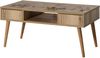 Hanah Home Stylish Coffee Table with Beechwood Legs, Atlantic Pine, 97 x 55 x 45 cm | 100% Melamine Coated Particle Board, 18 mm Thick | Wall-Fixable Design for Modern Living Spaces Bild 4