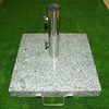 Schirmständer 25kg Granit-Edelstahl, Sonnenschirmständer mit Rollen Stein Bild 3