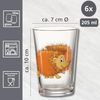 Ritzenhoff & Breker Kinderbecher Waldtiere, 6-teilig, 6-tlg, Glas, 3 verschiedene Tiermotive Bild 2