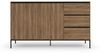 Kombikommode >Bari< in Eichenoptik Braun - 140x82x40cm (BxHxT) Bild 4