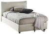 Talamo Italia - Doppelbett Claudia, Bettkasten mit Stoffbezug, 100 % Made in Italy, Öffnung vorne, geeignet für Matratzen 120x200 cm, Beige Bild 3