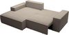 Vente-unique - AMELIA Sofa Samt Schokoladenbraun - B 167 cm x H 85 cm x L 240 cm Bild 5
