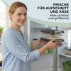 Hausfelder Frischhaltedose Aufschnittdosen Set mit Deckel, 6 x flach, 2 x hoch, Anthrazit, Kunststoff, (Set, 14-tlg, 6x flach, 2x hoch), Kühlschrank Organizer, BPA-frei, stapelbar Bild 4