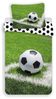 Jerry Fabrics Jugendbettwäsche Jerry Fabrics Bettwäsche Fußball 140x200 + 70x90 cm 100% Baumwolle, 2 teilig, mit Reißverschluss Bild 2