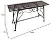 Gartenbank >Lorin< in rost aus Stahl - 83x45x27cm (BxHxT) Bild 3