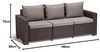 Allibert Gartensofa mit Auflage grau Bild 3
