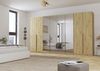 Rauch Möbel Alabama, Kleiderschrank für Schlafzimmer, Kinderzimmer, Wohnzimmer, Garderobe, Flur, 8-türig, Spiegel, mit Premium Zubehör, Farbe Eiche Artisan, Holz, Breite 360 cm Bild 2