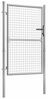 vidaXL Gartentor verzinkter Stahl 100 x 125 cm Silber 144757 Bild 5