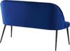 2-Sitzer Sofa Samtstoff marineblau OSBY Bild 4