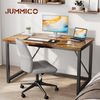 JUMMICO Schreibtisch 120 x 50 x 75 cm, Kleiner Tisch Computertisch Bürotisch für Arbeitszimmer, Computertisch Klein für Home, Office, Braun Bild 4