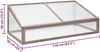 vidaXL Gewächshaus aus Tannenholz, Grau, 110x56x39 cm Bild 2