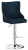 Wahson Samt Barhocker 2er Set Barstuhl Moderne Tresenhocker Drehbar Küchenhocker Höhenverstellbar Bistrohocker mit Leinen für Küche/Hausbar (Blau) Bild 5