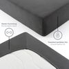 Blumtal® Baumwolle Spannbettlaken für Topper 90x200 cm Basics Jersey - Bettlaken 90x200 cm - Oeko-TEX zertifiziertes Spannbetttuch 90x200 cm - Topper Spannbettlaken 90x200 cm - Anthrazit Bild 4