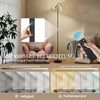 HOMCOM Stehlampe Lampenkopf 350° drehbar, Dimmfunktion, Farbwechsel, Nachtlichtfunktion, LED fest integriert, Farbwechsler, für Wohnzimmer, Schlafzimmer, Schwarz Bild 3