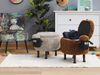 BELIANI Hocker für Kinder Holz Polyester Braun Schaf-Form Felloptik mit Stauraum Bild 2