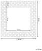 Wandspiegel silber quadratisch 80x80 cm EVETTES Bild 3