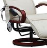 Relaxliege ARLES II Relaxsessel MIT Massage, Massagesessel ~ Leder, creme Bild 4