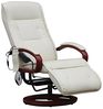 Relaxliege ARLES II Relaxsessel MIT Massage, Massagesessel ~ Leder, creme Bild 3