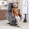 HOMCOM Relaxsessel Fernsehsessel mit Aufstehhilfe (Massagesessel mit Liegefunktion, Wärme- und Massagefunktion, 1-St, TV Sessel mit Taschenfederkernsystem), Fernbedienung, Seitentasche, Dunkelgrau Bild 2