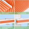bobodeco Plissee ohne Bohren Klemmfix Faltrollo Jalousie Orange 50x130 cm (BxH), Plisseerollo Sichtschutz und Sonnenschutz Blickdicht Easyfix lichtdurchlässig Rollo für Fenster & Tür Bild 3
