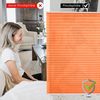 bobodeco Plissee ohne Bohren Klemmfix Faltrollo Jalousie Orange 50x130 cm (BxH), Plisseerollo Sichtschutz und Sonnenschutz Blickdicht Easyfix lichtdurchlässig Rollo für Fenster & Tür Bild 4