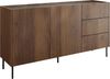 Kommode Tewos K160 3SZ (Farbe: Nuss Warmia / Nuss Warmia + Marmor Schwarz) Bild 4