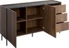 Kommode Tewos K160 3SZ (Farbe: Nuss Warmia / Nuss Warmia + Marmor Schwarz) Bild 5