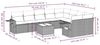 vidaXL 10-tlg. Garten-Sofagarnitur mit Kissen Hellgrau Poly Rattan 3252989 Bild 3