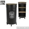 Urban living KANISTERBAR MIT Rollen, SCHWARZES Holz, Normal Bild 3