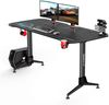 Selsey Gaming-Tisch, Schwarz/Blau, 160 x 70 x 70 Bild 3
