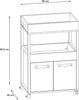 Barwagen Rollwagen HOME BAR 201 Optik: Old Wood Vintage von Forte Bild 3