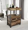 Barwagen Rollwagen HOME BAR 201 Optik: Old Wood Vintage von Forte Bild 2