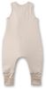 SANETTA Baby-Schlafsack mit Füßen Beige | Praktischer und bequemer Unisex-Schlafsack aus Bio-Baumwolle. Baby-Schlafsack mit Reißverschluss und Regenbogen-Print | Baby Sleeping Bag Bild 2