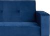Schlafsofa 3-Sitzer Samtstoff marineblau VISNES Bild 5