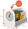 Aufbewahrung für Kinderbücher | Tragbare Bücher-Box aus Holz, weiss, 34 x 54 x 28 cm, von Tidy Books Bild 3